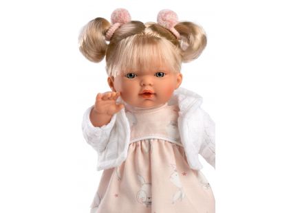 Llorens 33140 Roberta realistická panenka se zvuky a měkkým látkovým tělem 33 cm