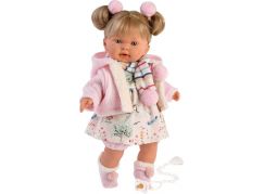 Llorens 42270 Alexandra realistická panenka se zvuky a měkkým látkový tělem 42 cm