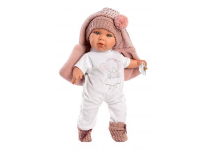 Llorens 42406 Baby Julia realistická panenka se zvuky a měkkým látkovým tělem 42 cm