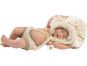 Llorens 63203 New born holčička spící realistická panenka miminko s celovinylovým tělem 31 cm 3