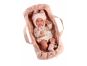 Llorens 63572 New Born holčička realistická panenka miminko s celovinylovým tělem 35 cm 3