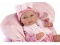 Llorens 63592 New born holčička realistická panenka miminko s celovinylovým tělem 35 cm 4
