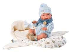 Llorens 73885 New Born chlapeček realistická panenka miminko s celovinylovým tělem 40 cm