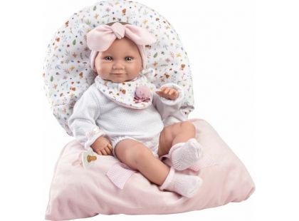 Llorens 73901 New born holčička realistická panenka miminko s celovinylovým tělem 40 cm