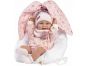 Llorens 73902 New born holčička realistická panenka miminko s celovinylovým tělem 40 cm 3