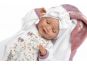 Llorens 74040 New born mrkací realistická panenka miminko se zvuky a měkkým látkovým tělem 42 cm 4