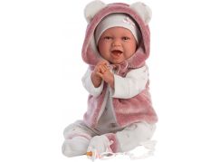 Llorens 74070 New born realistická panenka miminko se zvuky a měkkým látkový tělem 42 cm