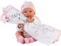 Llorens 84328 New born holčička realistická panenka miminko s celovinylovým tělem 43 cm 3