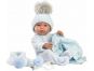 Llorens 84337 New born chlapeček realistická panenka miminko s celovinylovým tělem 43 cm 2