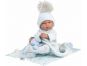 Llorens 84337 New born chlapeček realistická panenka miminko s celovinylovým tělem 43 cm 3