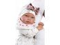 Llorens 84456 New born realistická panenka miminko se zvuky a měkkým látkovým tělem 44 cm 4