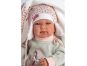 Llorens 84460 NEW BORN - realistická panenka miminko se zvuky a měkkým látkovým tělem - 44 cm 4