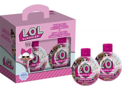 L.O.L. dárková sada šampon 300ml, koupelový a sprchový gel 300 ml