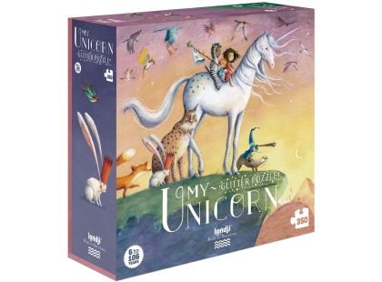 Londji Puzzle třpytivé Unicorn 350 dílků