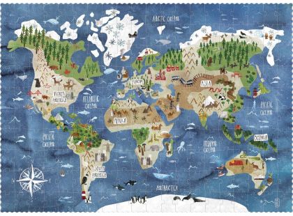 Londji Puzzle velké puzzle Objevuj svět 200 dílků