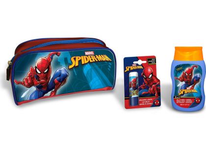 Lorenay Spiderman dárková sada s taškou, šamponem a balzámem na rty