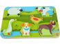 Lucy & Leo 226 Zvířátka na farmě dřevěné vkládací puzzle 7 dílů 4