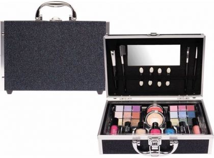 Mac Toys Černý třpytivý kosmetický kufřík