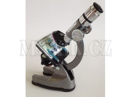 Mac Toys Kovový mikroskop s lampičkou a projektorem