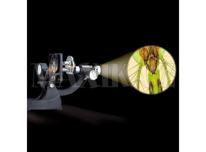 Mac Toys Kovový mikroskop s lampičkou a projektorem