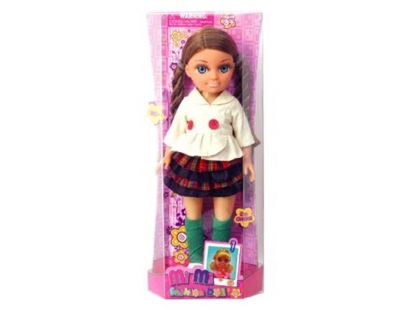 Mac Toys Panenka s módními doplňky Kostkovaná sukně