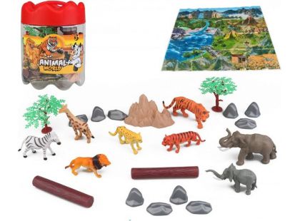 Mac Toys Zvířata safari set 21 ks