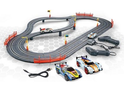 MaDe Autodráha 300 cm, bez zdroje, napájení přes USB kabel - Poškozený obal