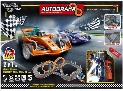 MaDe Autodráha s formulemi, 750 cm