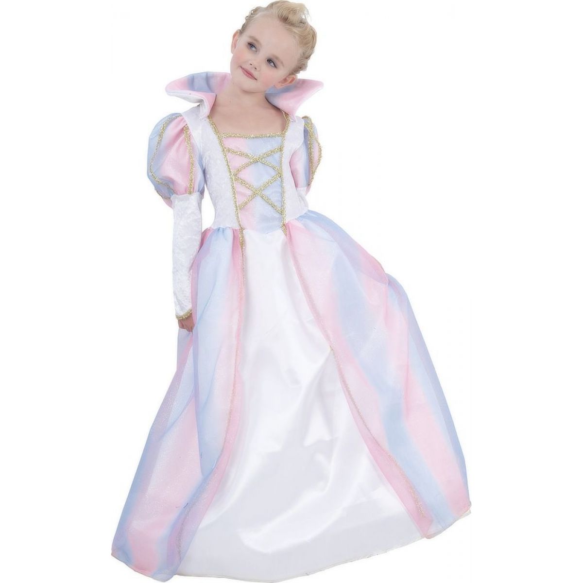Made Dětský kostým Duhová princezna 120-130 cm - Poškozený obal