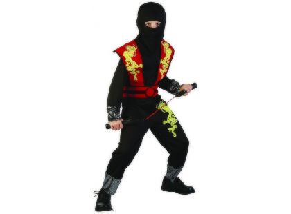 Made Dětský kostým Ninja červený 120-130cm
