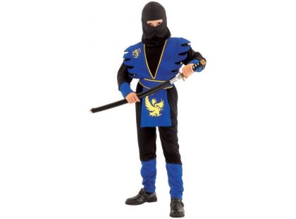 Made Dětský kostým Ninja modrý 120-130cm