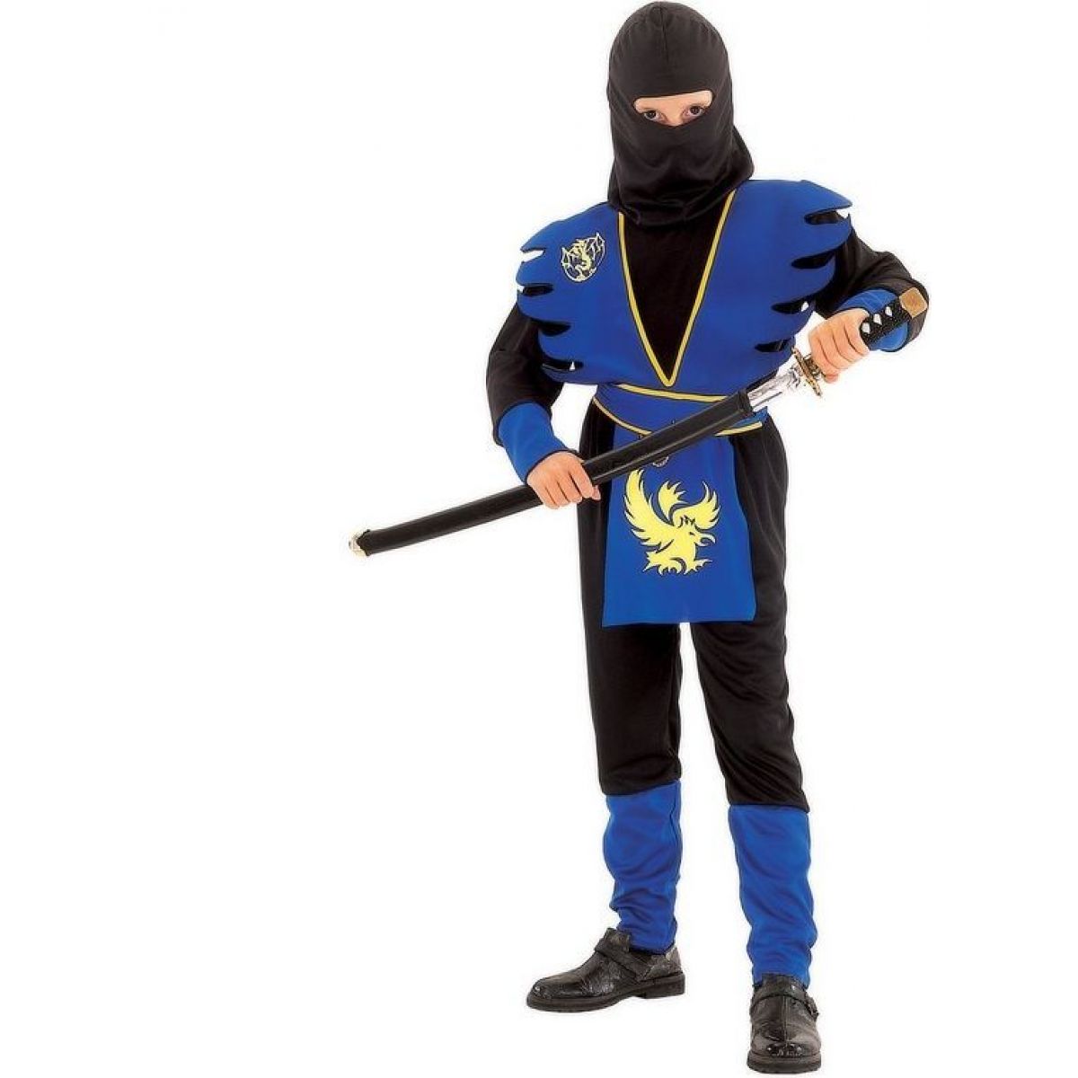 Made Dětský kostým Ninja v modrém 130-140 cm