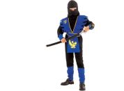 Made Dětský kostým Ninja v modrém 130-140 cm