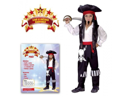 Made Dětský kostým Pirát pro chlapce 120 - 130 cm