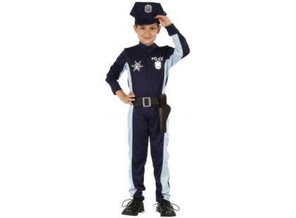 Made Dětský kostým Policista s čepicí 110-120cm