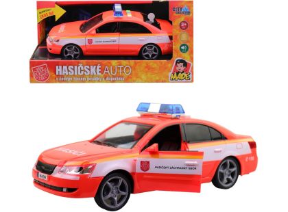 MaDe Hasičské osobní auto s českým hlasem, CZ box, 24cm
