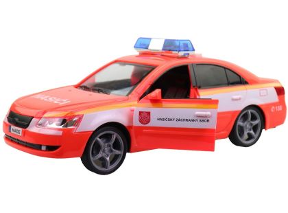 MaDe Hasičské osobní auto s českým hlasem, CZ box, 24cm
