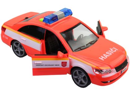 MaDe Hasičské osobní auto s českým hlasem, CZ box, 24cm