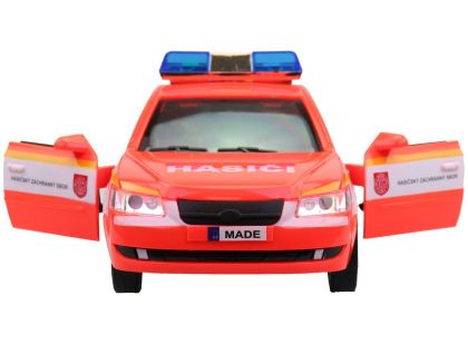 MaDe Hasičské osobní auto s českým hlasem, CZ box, 24cm