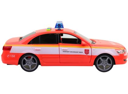 MaDe Hasičské osobní auto s českým hlasem, CZ box, 24cm