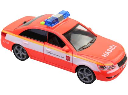 MaDe Hasičské osobní auto s českým hlasem, CZ box, 24cm