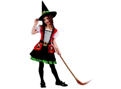 Made Karnevalový kostým čarodějka pro děti 120-130 cm