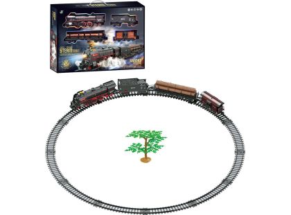 MaDe Parní vlaková souprava na baterie 48 dílků - Poškozený obal