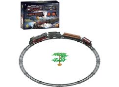 MaDe Parní vlaková souprava na baterie 48 dílků - Poškozený obal