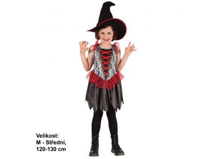 MaDe Šaty na karneval Malá čarodějnice 120-130 cm