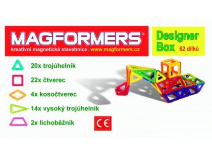 Magformers Designer box - 62 ks