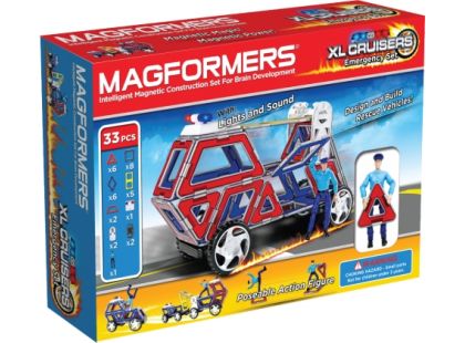 Magformers XL Cruisers - Záchranáři 33 ks