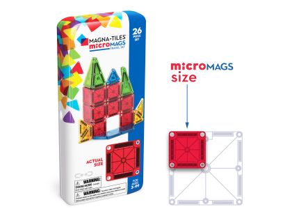 Magna-Tiles microMAGS Travel Set 26 dílků