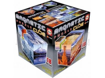 Magnetická puzzle kostka Krajina