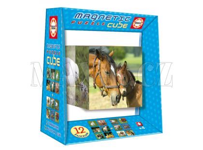 Magnetická puzzle kostka Zvířata
